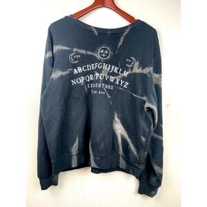 Ouija Sweatshirt Womens Sz XXL Oversized Halloween Witchy Whimsigoth Sun Moon